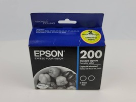Genuine Epson 200 Standard-Capacity Cartridges Black Twin Pack  Exp 10/2022 - $19.79