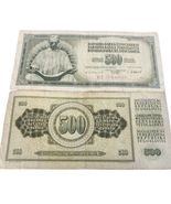 Yugoslavia 500 Dinara – Seated Scholar Statue – Vintage Banknote - $2.45 CAD