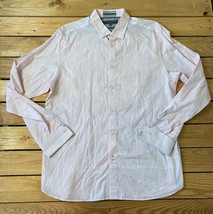 NWOT Ted baker London Men’s Modern fit Button up shirt size 16.5 pink F5 - £22.02 GBP