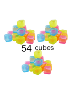 54 Piece Plastic Reusable Ice Cubes Coolers Refreeze Pool Party BPA FREE - $20.35 CAD