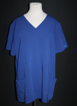 Dickies Scrubs Xtreme Stretch Scrub Top Shirt Contemporary Royal Blue 2X... - £17.70 GBP
