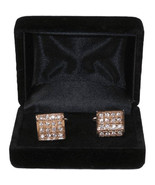 Men&#39;s Fashion Cufflinks By J.Valintin Silver/Gold Plated With Crystals J... - $47.54 CAD