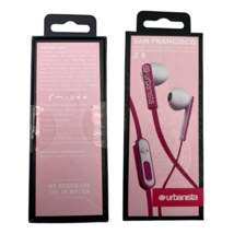 Urbanista San Francisco Wired Stereo Earbuds 3.5mm Handsfree White Pink ... - $17.10