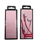 Urbanista San Francisco Wired Stereo Earbuds 3.5mm Handsfree White Pink ... - $17.10
