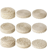 54 Yards Beige Lace Ribbon Vintage Sewing Crochet Ribbon Trimming for DI... - $21.63