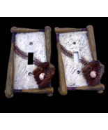 Baseball Light Switch Plate Covers Wall Set Lot 2 Sports Boys Nursery Ma... - $20.38 CAD