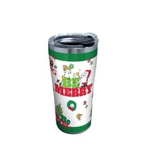 Tervis Peanuts Holiday 20 oz. Stainless Steel Tumbler W/Lid Christmas Snoopy New - £12.17 GBP