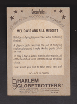 1971 Fleer Harlem Globetrotters Cocoa Puffs #37 Mel Davis And Bill Megge... - $14.85