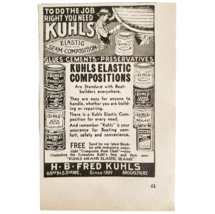 1941 Fred Kuhls Elastic Compositions Advertisement Brooklyn Model Supply... - $19.99