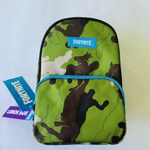Fortnite Lunch Box Insulated Green Camouflage Clips On New - $13.85