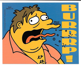 The Simpsons TV Series Drunk Barney Burrrp! Vinyl Sticker Decal 2001 NEW... - £3.15 GBP