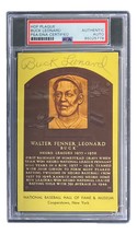 Buck Leonard Signed 4x6 Homestead Grays HOF Plaque Card PSA/DNA 85025778 - £68.65 GBP