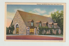 Postcard IL Illinois Rock Island Museum Blackhawk Park 1939 Linen Used - £4.64 GBP