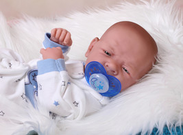 Baby Soft Vinyl Boy Doll Preemie Life Like Reborn Anatomically Alive Washable - £109.83 GBP