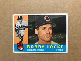 1960 Topps Bobby Locke card # 44 Pitcher Indians Vintage Baseball Card  - £3.71 GBP