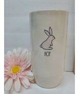 Rae Dunn Bunny HOP Vase NEW! Ceramic 9&quot; Tall  4.5&quot; opening Spring Easter - £16.87 GBP