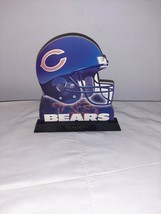Chicago Bears NFL Football Helmet Cut Out Cutout Display on Stand - $366.16 MXN
