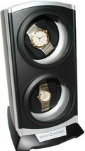 New  Diplomat Automatic Economy Double Dual Watch Winder Tower Silver Black - £75.02 GBP