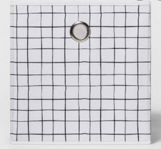 Room Essentials™ ~ 11&quot; Storage Bin ~ Cube ~ Black Stripe on White Textur... - $22.44