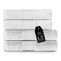 Lavish Touch 4 Pack Mosaic 2 Bath Towels &amp; 2 Bath Sheets - £29.92 GBP