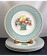 Set of 4 Villeroy &amp; Boch BASKET Dinner Plates - $145.76 CAD