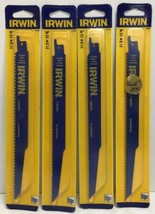 IRWIN 372956  9" 6TPI Reciprocating Saw Blades BI-Metal  Pack of 4 - $22.27