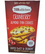THINaddictives Cranberry Almond Thin Cookies - 20.3oz, Pack of 75 - £18.09 GBP