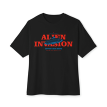 Unisex Oversized T-shirt Alien Invasion Y2K Style - £23.52 GBP