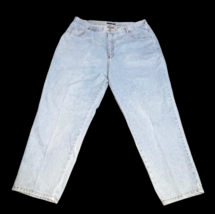 Vintage Bill Blass Jeans Women&#39;s Plus 22 W Light Wash Blue High Waist Mo... - $17.99