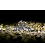 Vintage Pendant #1 Grandma Sterling Silver Charm - $77.00