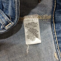 St. John’s Bay Women's Blue Cotton Blend Rear Slit Denim Skirt Pockets Size 14 image 5