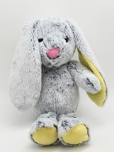 HUG FUN Plush Bunny Rabbit Yellow Bow 14&quot; Floppy Ears *CLEAN* - £11.00 GBP