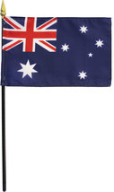 Australia - 4&quot;X6&quot; Stick Flag - $3.42