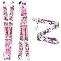 HELLO KITTY Lanyard ♡ SANRIO ID Badge Holder ☆ Harajuku Keychain! Phone ... - $187.52 MXN