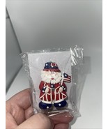 Vintage 4th Of July Uncle Sam All American Patriotic Red White &amp; Blue Br... - $10.97 CAD