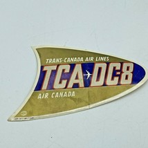 Trans-Canada Airlines DC-8 Air Canada Luggage Decal / Label Vintage - £9.34 GBP