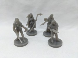 Set Of (4) RPG Zombie Apocalypse Survivor With Weapons Miniatures 1 1/4&quot; - £29.42 GBP