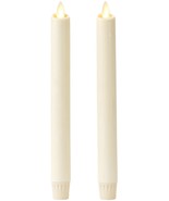 Flameless Candles Unscented Waxdipped Taper Ivory  - £104.80 GBP