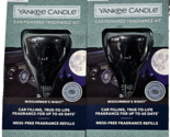 2 Pack Yankee Candle Car Powered Fragrance Kit Midsummer&#39;s Night Diffuser - $29.99