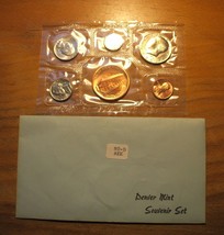 1980 Denver Mint Souvenir Set With Envelope - 5 Coin Uncirculated Set - £13.50 GBP