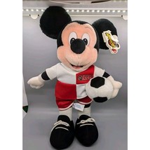 Walt Disney Land World Mouseketoys 14&quot; Mickey Mouse Soccer Plush Toy (#23) - £13.82 GBP