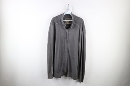 Buckle BKE Mens Size Large Athletic Fit Knit Full Zip Cardigan Sweater Gray - $37.83