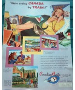 Canadian Pacific Trains Spans The World Magazine Print Art Advertisement... - $17.82 CAD