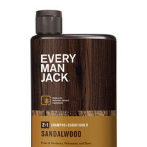 Every Man Jack Sandalwood Mens 2-in-1 Shampoo + Conditioner - For All Hair Types - £28.18 GBP