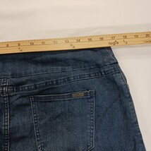 S.C. & Co. Denim Skort Women’s Size Large Blue Pull-On Stretch Mini Denim Skirt image 8