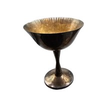 Signed Salem Silverplated Goblet Vintage Unpolished Aproximately 4.5&quot; Tall  - $54.70