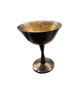 Signed Salem Silverplated Goblet Vintage Unpolished Aproximately 4.5&quot; Tall  - £43.04 GBP