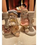 Dreamsicles Collectible Candle Holders Cast Art Industries Boy &amp; Girl Se... - $75.17 CAD