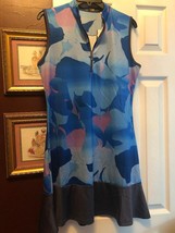 NWT Callaway Royal Blue Abstract Gradient Sleeveless Golf Tennis Dress S... - $49.99