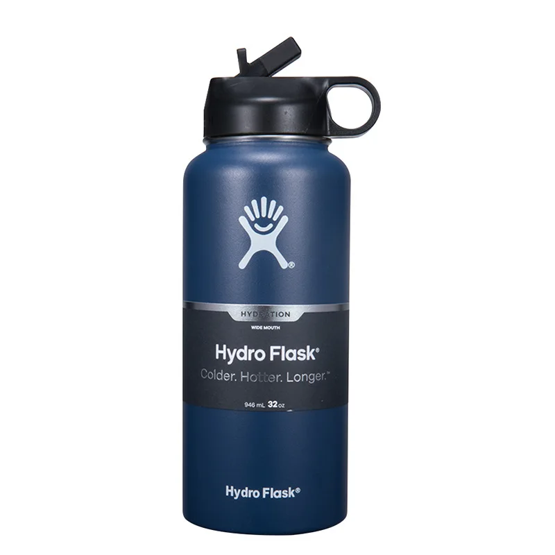 32 Oz Large Capacity Water Bottle Portable Outdoor Stainless Steel Vacuum Thermo - £105.92 GBP